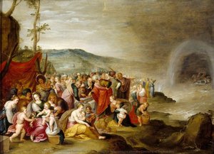 The Israelites Gathering Around Joseph's Sarcophagus After The Crossing Of The Red Sea — Frans Iii Francken