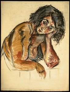 [nude Resting Head On Hand] — Arno Nadel