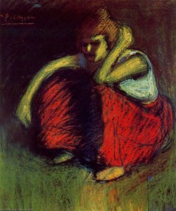 Červené Šaty — Pablo Picasso