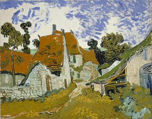 Straße In Auvers-sur-oise — Vincent Willem Van Gogh