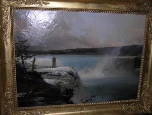 La Grande Cataracte Du Niagara (amérique). Effet D'hiver — Jean Charles Joseph Rémond