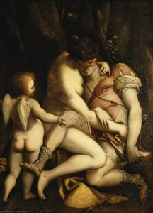 Venus And Adonis — Luca Cambiaso
