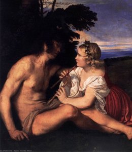 Tri Doba Čoveka (detalj) — Tiziano