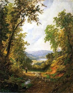 Shepherd And Flock — Jasper Francis Cropsey