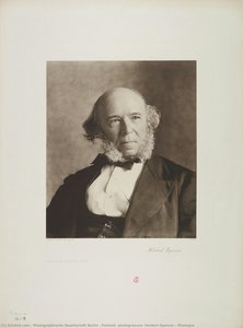 Portrait, Photogravure, Herbert Spencer / Photogra — Photographische Gesellschaft Berlin