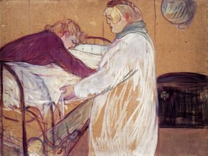 Zwei Frauen Beim Bettenmachen (auch Bekannt Als Deux Femmes En Faisant Leur Lit) — Comte Henri Marie Raymond De Toulouse-lautrec-monfa