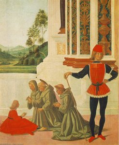 The Miracles Of San Bernardino: The Healing Of A Mute[detail] — Vannucci Pietro (le Perugin)