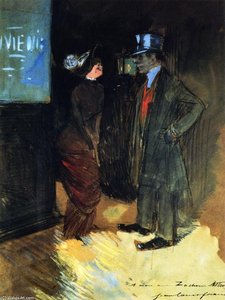Leaving The Theater, Night-time Scene — Jean Louis Forain