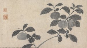 Branch Of Fruit Bearing Tree — Shen Zhou