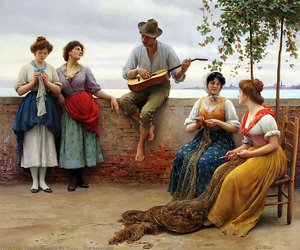 The Serenade — Eugen Von Blaas