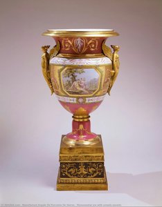 Monumental Urn With Ormolu Mounts — Manufacture Royale De Porcelain De Sèvres