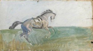 Et Studie Fra Hukommelsen Av En Ivrig Hest — Alfred Munnings
