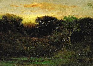 Sunrise, (painting) — Edward Mitchell Bannister