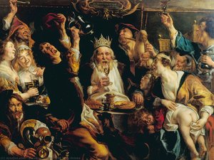 El Rey Bebe — Jacob Jordaens