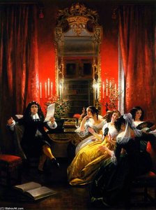 Les Femmes Savantes — Charles Robert Leslie