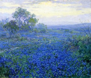 A Cloudy Day, Bluebonnets Near San Antonio, Texas — Robert Julian Onderdonk