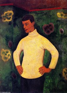 Gampert In A Jersey — Roger De La Fresnaye
