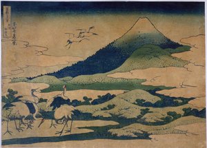 雨沢荘」 — 葛飾北斎 (katsushika Hokusai)