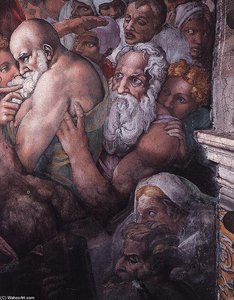 Last Judgment (detail) (23) — Michelangelo Buonarroti