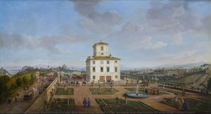 The Gardens And The Casino Of Villa Chigi - Massinaghi — Gaspar Van Wittel
