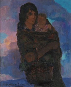 The Woman With The Child — Hermenegildo Anglada Camarasa