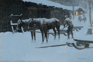 La Fine Della Giornata — Frederic Remington