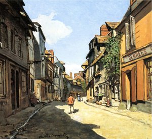 La Rue De La Bavolle In Honfleur — Клод Моне