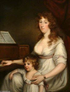 Portrait Of A Lady With Her Child — John Peter Russell