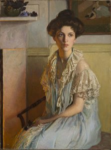 Lady With A Bowl Of Violets — Lilla Cabot Perry