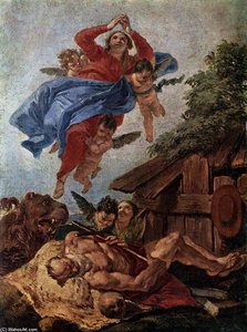 The Virgin Mary Appears To St Jerome — Francesco Fontebasso