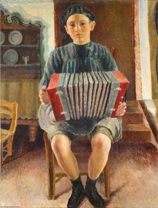 Spanish Boy, The Accordion Player — Dora Carrington