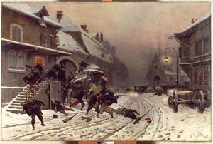 The Attack At Dawn — Alphonse De Neuville