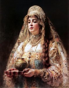 Cup Of Honey — Konstantin Yegorovich Makovsky