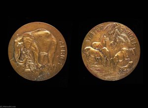 Waterhole, Africa — Anna Vaughn Hyatt Huntington