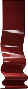 Crimson Wave Metal Wall Sculpture