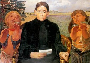 Portrait Of The Artist's Sister, Bronislaw — Jacek Malczewski