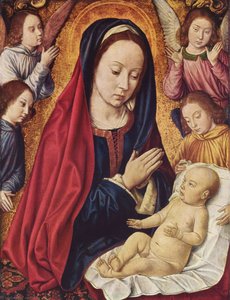 The Virgin And Child Adored By Angels — Jean Hey