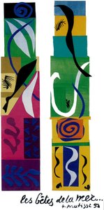 Les Bêtes De La Mer Gouache Découpée — Henri Matisse