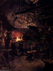 The Blacksmith's Shop — Elizabeth Adela Stanhope Forbes