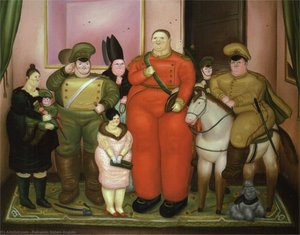 Portrait Officiel De La Junte Militaire — Fernando Botero