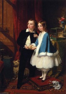 Lord Almeric Athelstan Spencer Churchill And Lady Clementina Spencer Churchill, The Children Of George Spencer Churchill, 6th Duke Of Marlborough, And His Second Wife, Charlotte Augusta — James Sant