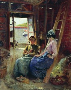Two Breton Women — Konstantin Yegorovich Makovsky