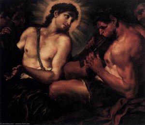 Apollo, Pan, And Marsyas — Johann Karl Loth