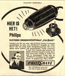 Advertisement For Philishave — Philips Vinckboons (ii)