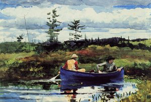 The Blue Boat — Winslow Homer