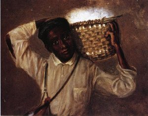 Young Boy With Cotton Basket On Shoulders — William Aiken Walker