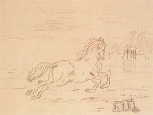 Horse On The Shore Of A Lake — Giorgio De Chirico