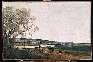 Le Char A Boeuf. Paysage Bresilien — Frans Post