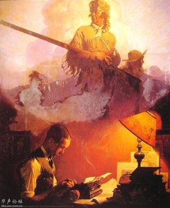And Daniel Boone Comes To Life — Norman Rockwell