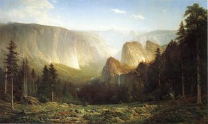 Piute Camp, Great Canyon Of The Sierra, Yosemite — Thomas Hill